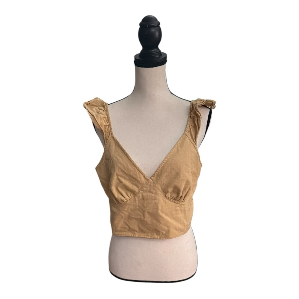 Tan Sleeveless Women's Top